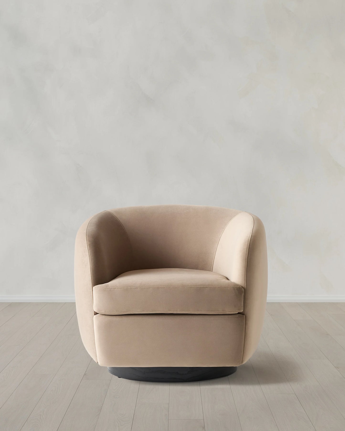 Performance Velvet Swivel Chair - One Size / Performance Velvet Taupe