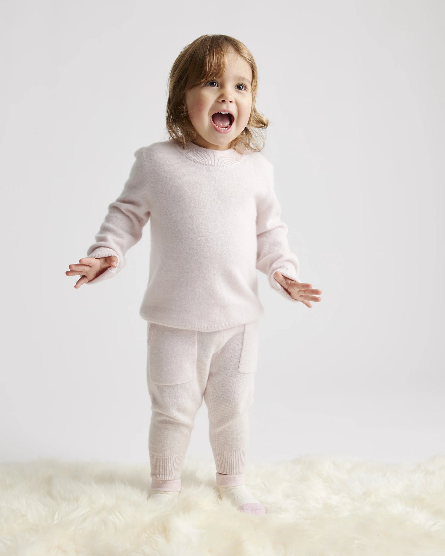 Washable Cashmere Crewneck Sweater - 0-3M / Varsity Red