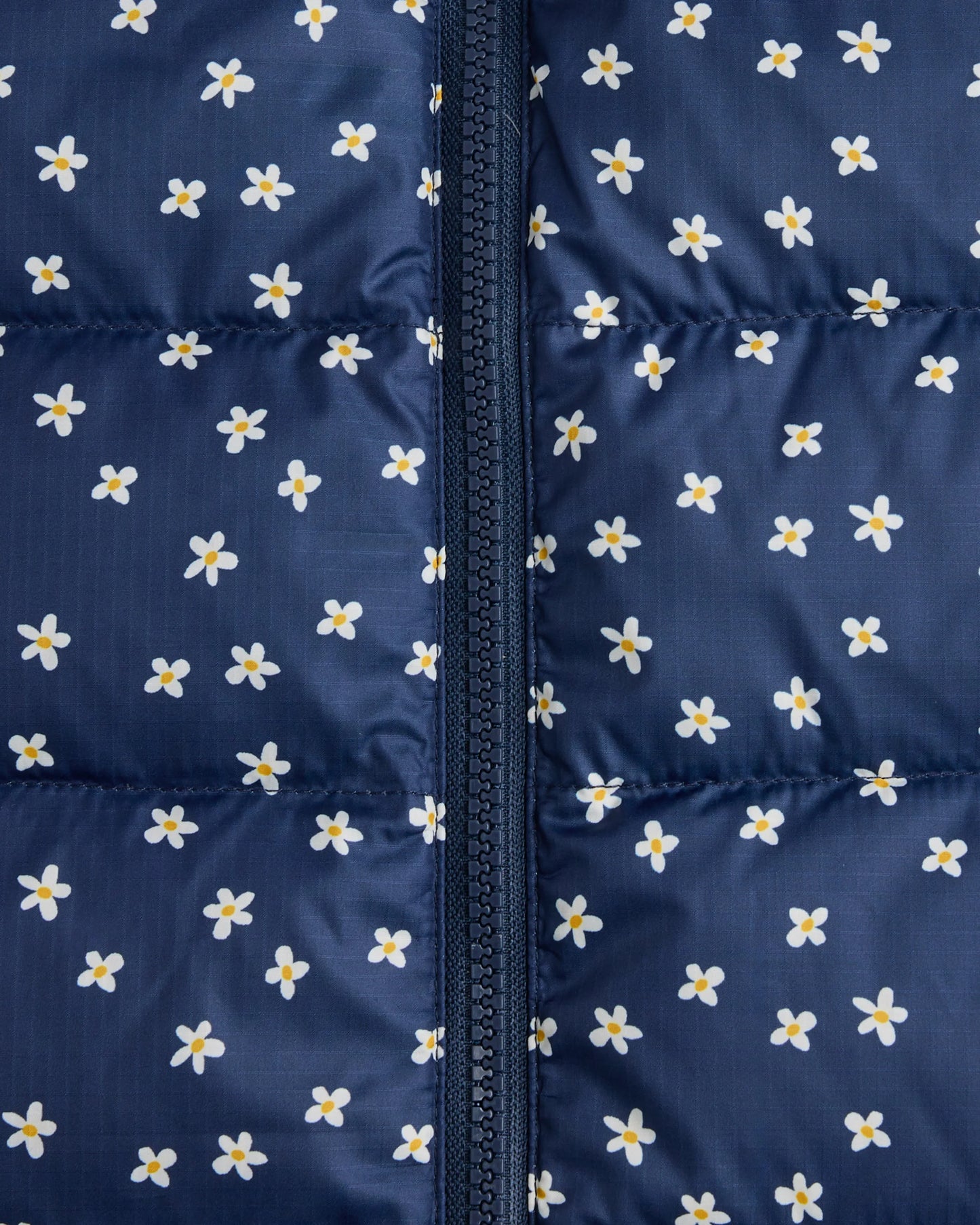Lightweight Down Puffer Vest - 2T / Navy Mini Floral