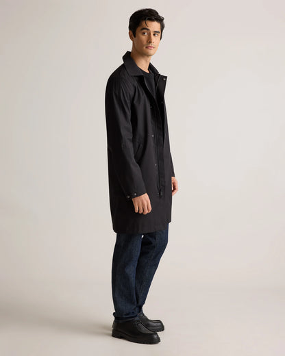 Weather Proof Long Rain Jacket - S / Storm Blue