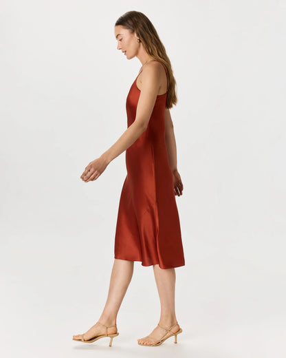 100% Washable Silk Slip Dress - XS / Black