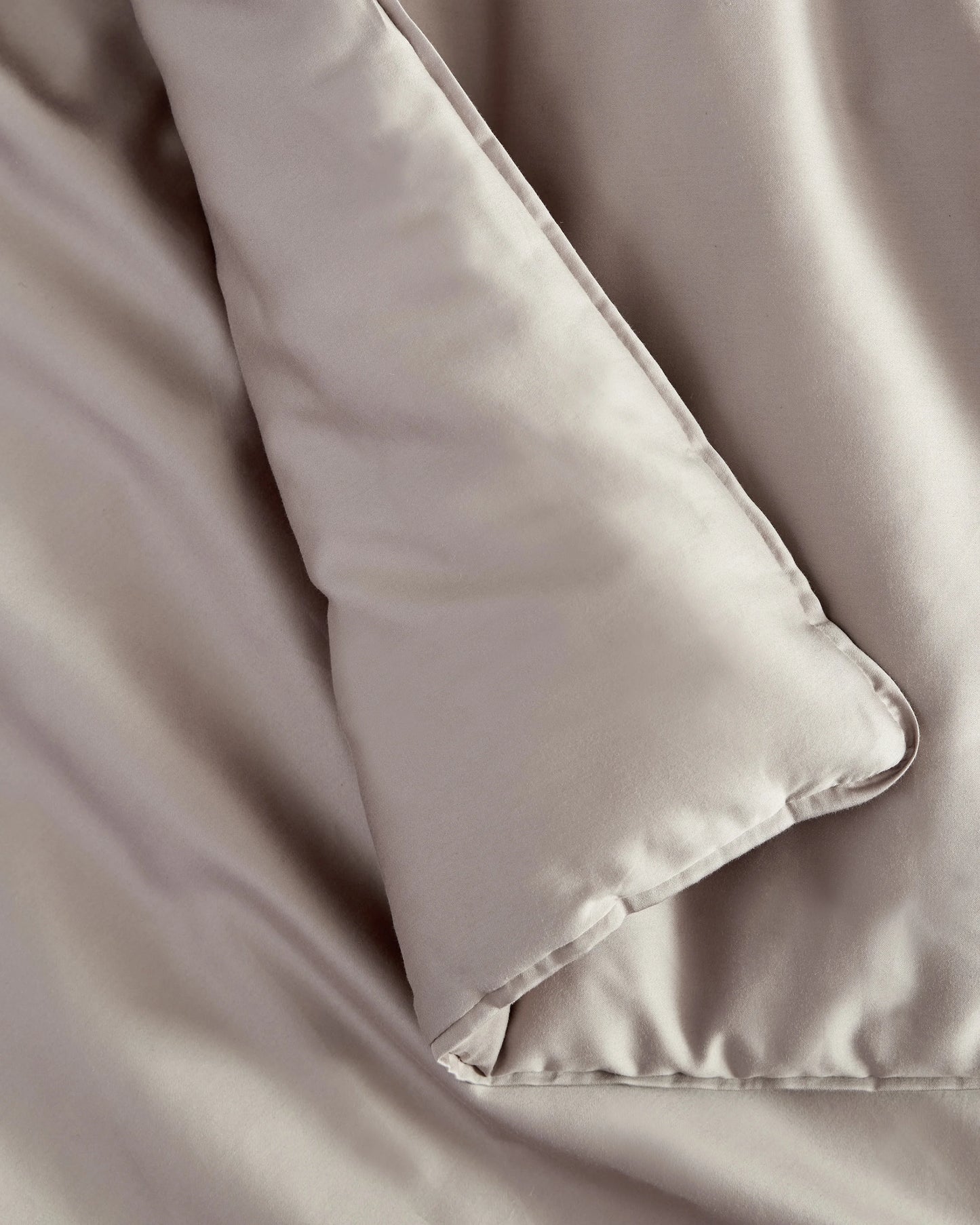 Organic Cotton Sateen Comforter Set - Twin / White