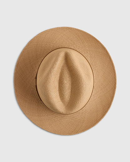 Toquilla Straw Panama Hat - S / Black
