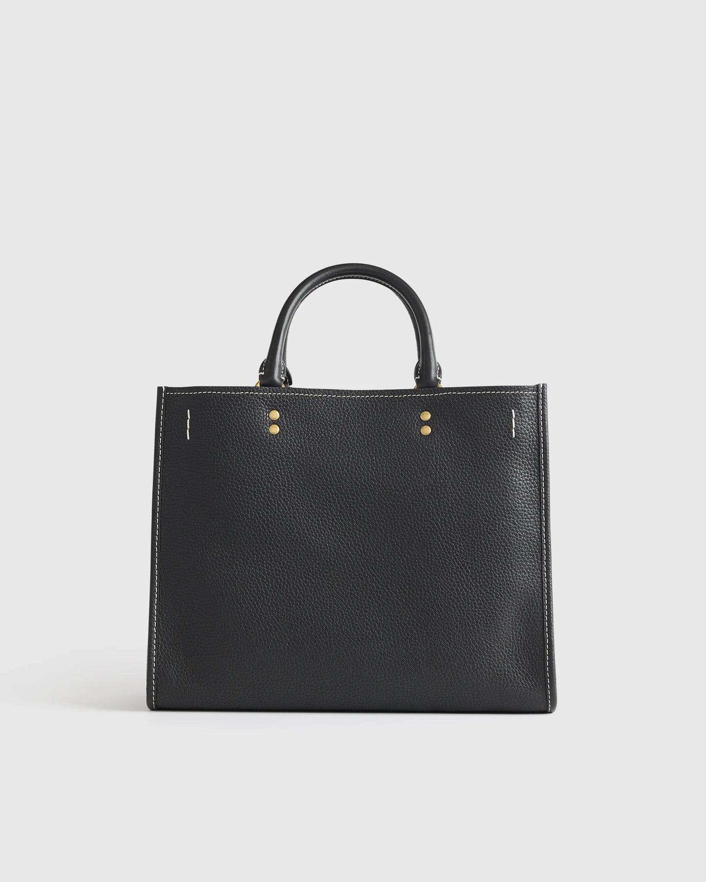 Italian Leather Medium Convertible Satchel - One Size / Black