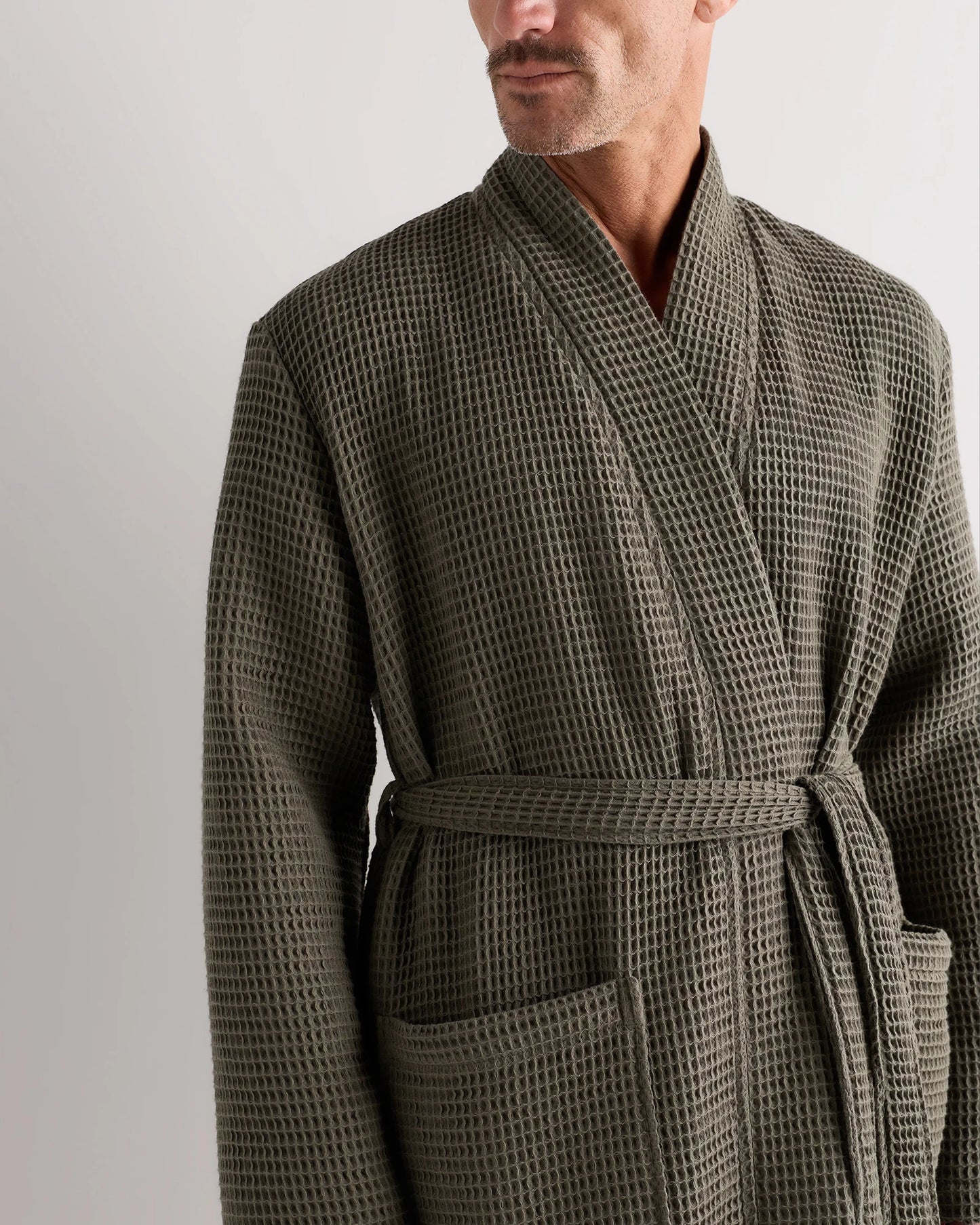 Organic Turkish Waffle Robe - XS / White