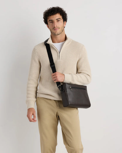 Excursion Italian Leather Crossbody Bag - One Size / Hickory