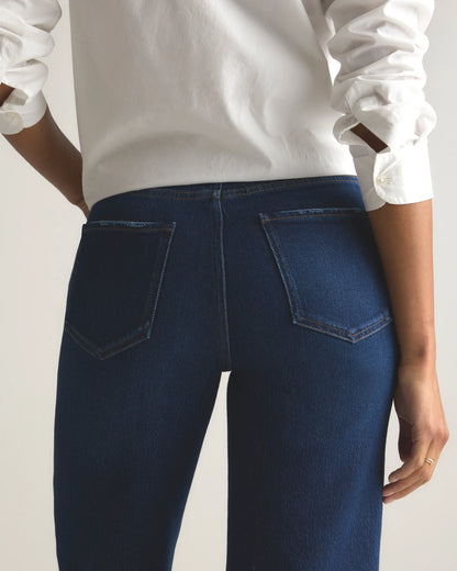 Bella Stretch Relaxed Straight Jeans - 24 / Atlantic Blue