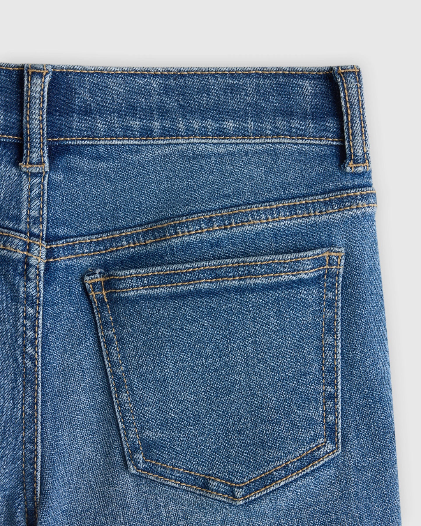 Girls Stretch Denim Short - 6 / Medium Wash