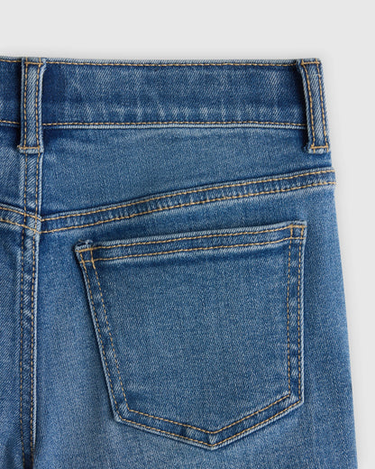 Girls Stretch Denim Short - 6 / Medium Wash