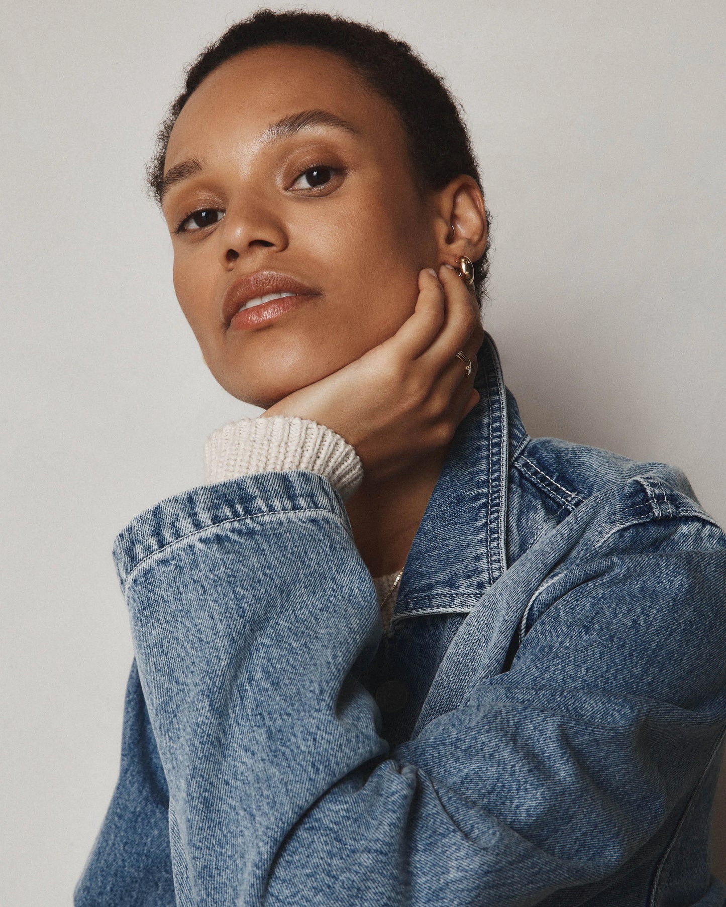 100% Organic Cotton Denim Chore Jacket - XS / Indigo Blue