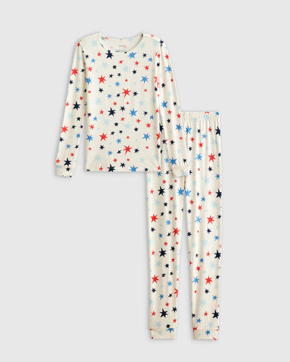 Bamboo Long Sleeve and Pant Pajama Set - 6 / Wildflower Dreams