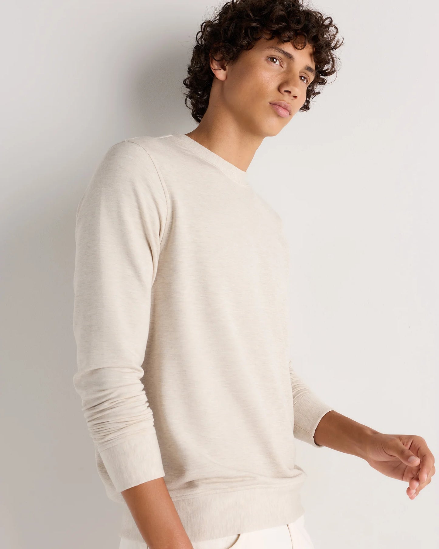 Supersoft Fleece Crew - XS / Heather Oatmeal