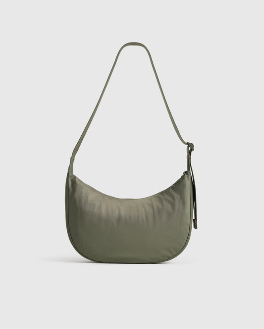 Revive Nylon Crescent Shoulder Bag - One Size / Olive