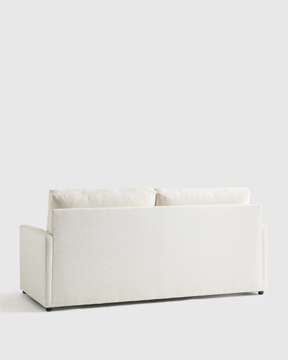Brennan Sleeper Sofa in Performance Chenille Linen Blend - Queen / Snow