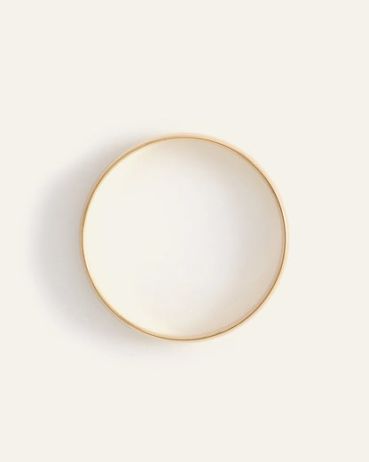 14K Gold Lightweight Round Edge Band - 4 / Yellow Gold
