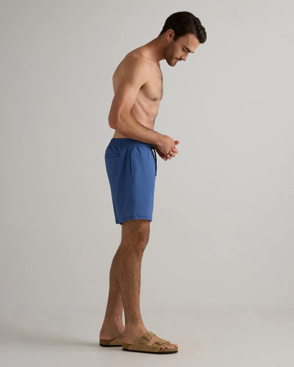 Italian Swim Trunks - 7" - XS / Navy Diamond Geo