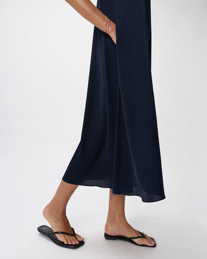 Washable Stretch Silk Voluminous Maxi Dress - XS / Moonstone Blue