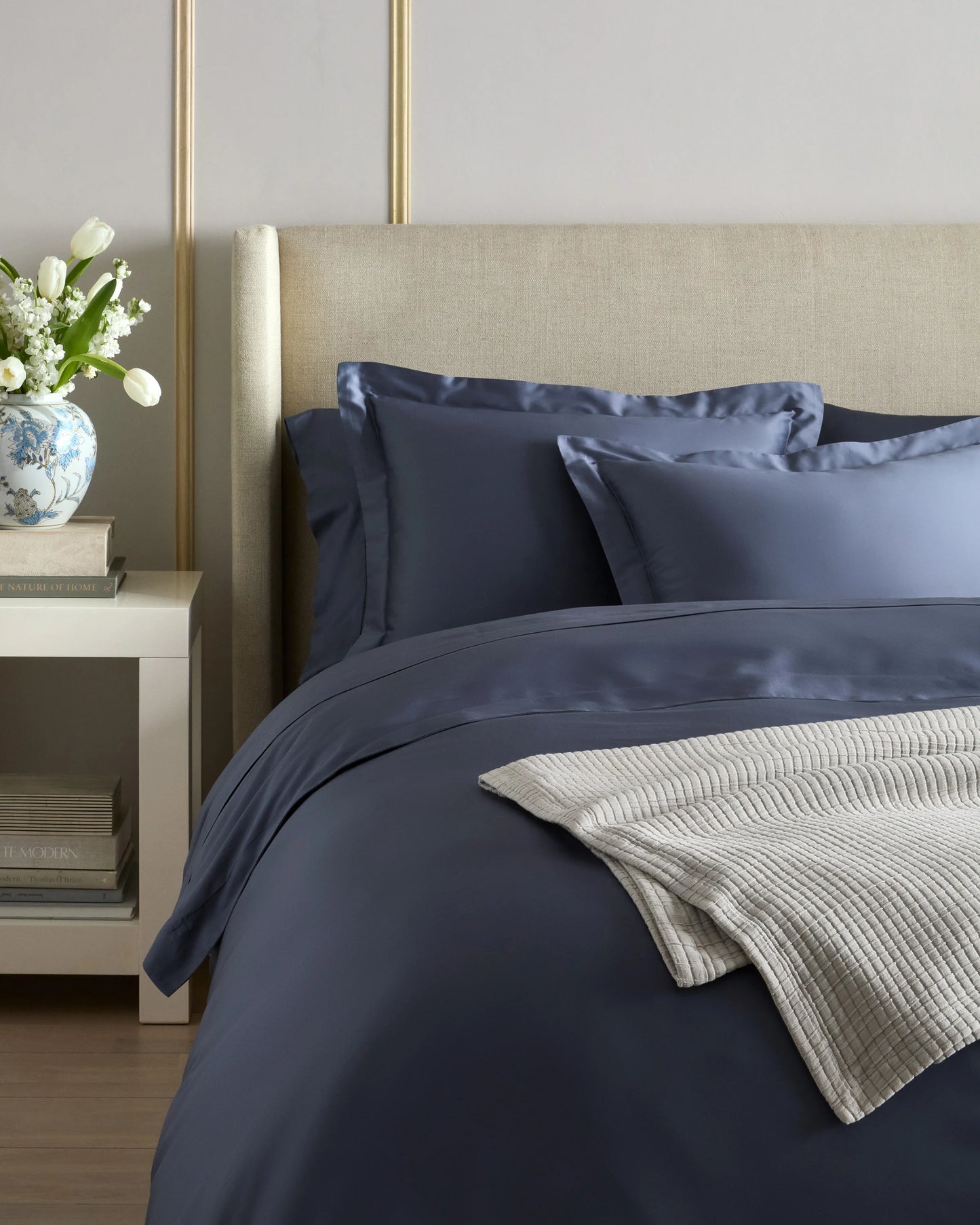 Signature Giza Cotton Sateen Sham Set - Standard / White