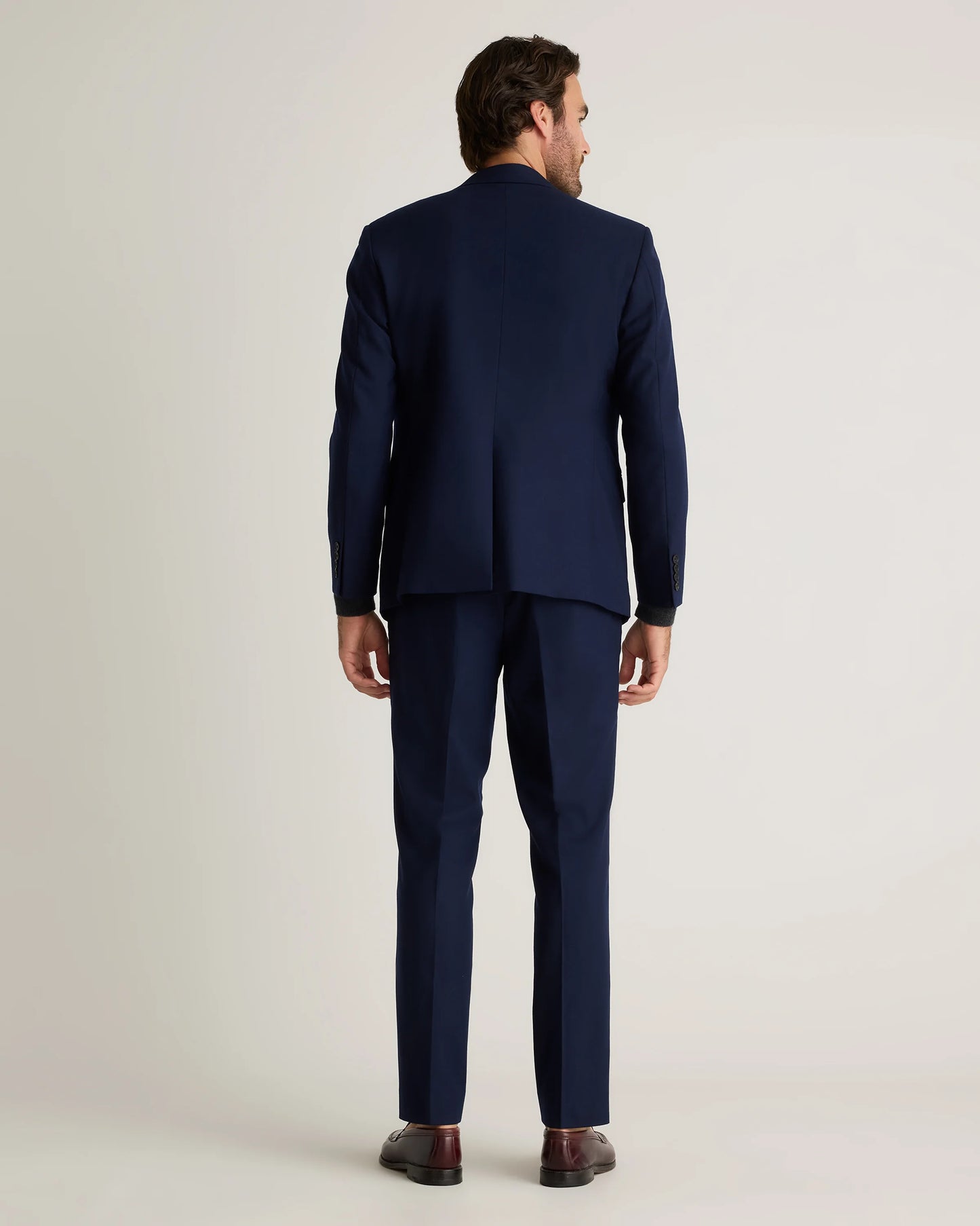 Stretch Wool Dress Pants - Slim - 30X30 / Grey Melange