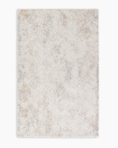 Mateo Plush Performance Rug - 5' x 7'6" / Light Grey