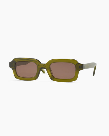 Fiji Polarized Acetate Sunglasses - Standard / Clear Spice with Deep Rose lens