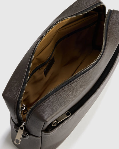 Excursion Italian Leather Crossbody Bag - One Size / Hickory