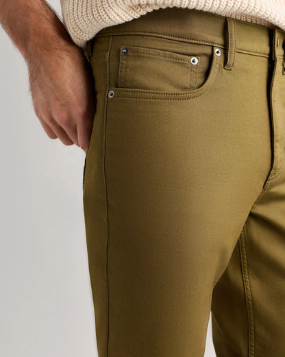 Comfort Stretch Traveler 5-Pocket Pants - Straight - 28X30 / Military Olive
