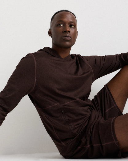 Flowknit Performance Hoodie - XS / Heather Coffee Bean Brown