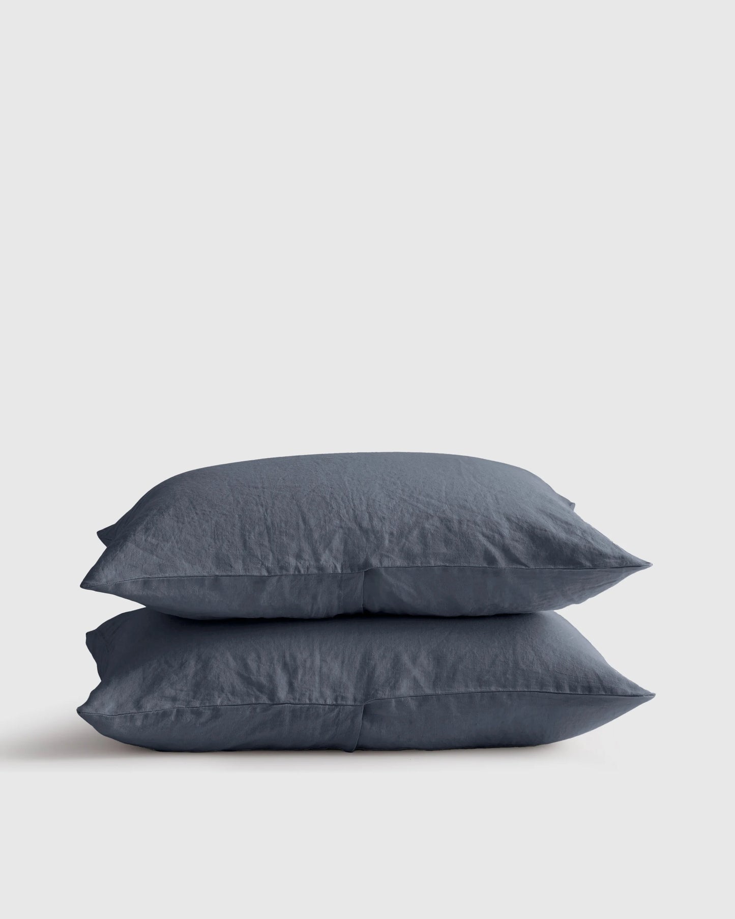 European Linen Sham Set - Standard / White