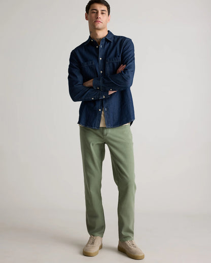 French Terry 5-Pocket Pants - Slim - 30X30 / Bayberry Olive