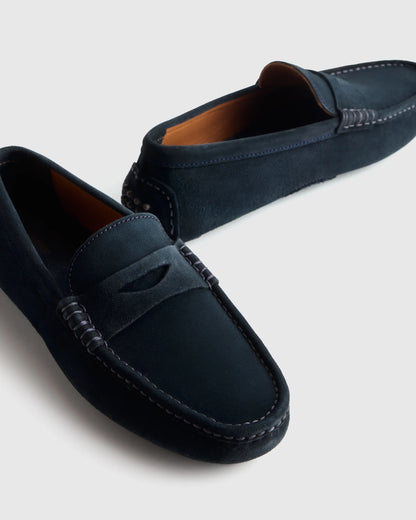 Essential Suede Driving Loafer - 7 / Dune