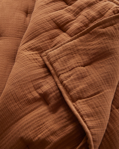Organic Cotton Gauze Dream Quilt - Twin / Dried Sage