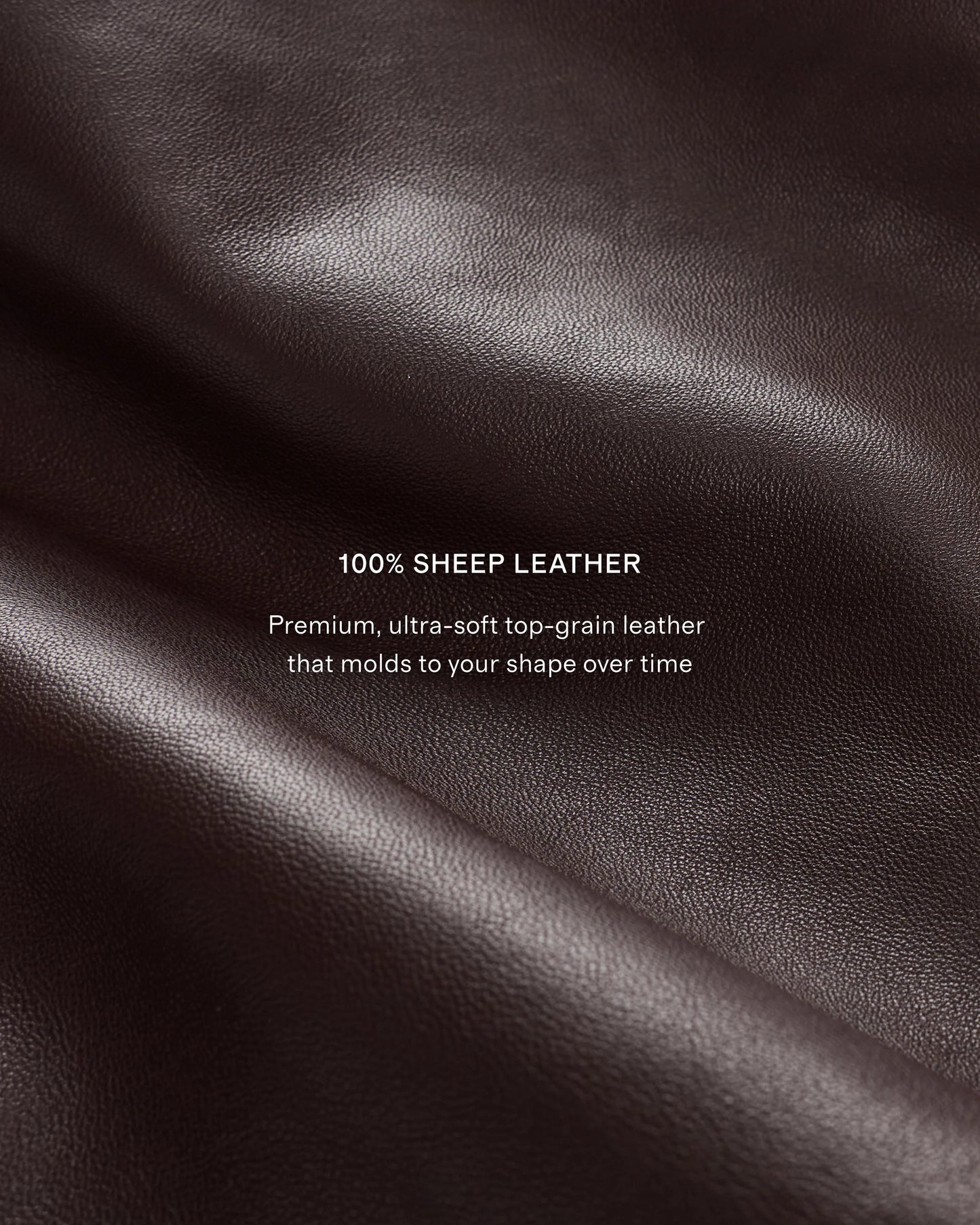 100% Leather Harrington Jacket - S / Dark Cognac Brown