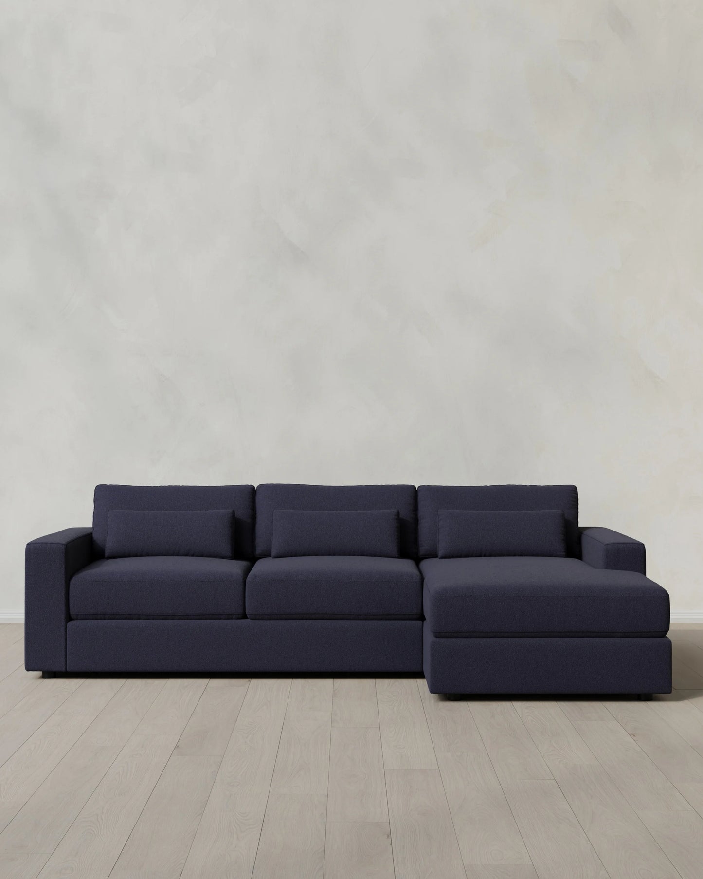 Ashford Deep Seat Chaise Sectional in Performance Basketweave - 119" Right Arm / Flax