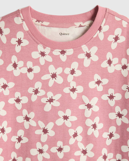 100% Organic Cotton Jersey Long Sleeve Tee - 2T / Dino Sketch
