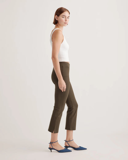 Ultra-Stretch Ponte Kick Flare Pants - XS / Olive