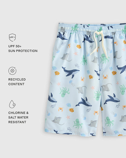 Swim Trunk - 2T / Wavy Fish