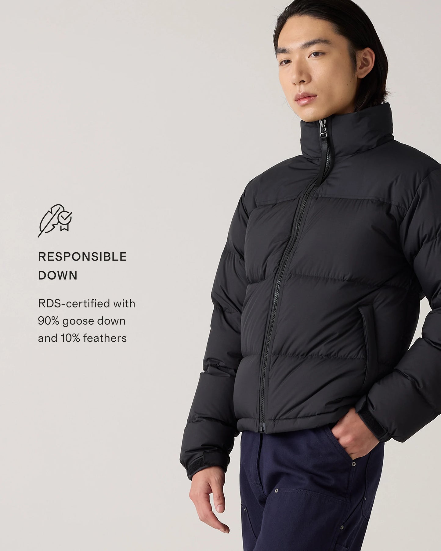 Responsible Down Puffer Jacket - XS / Carbon Grey