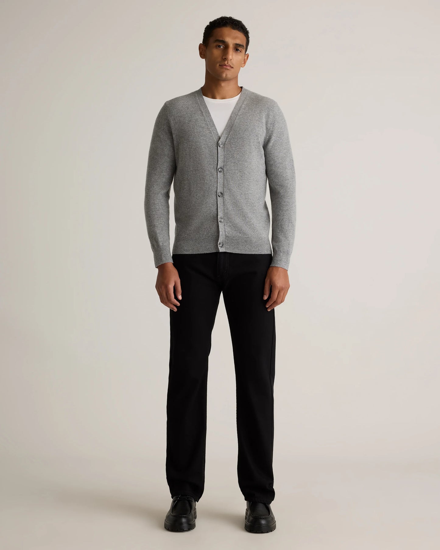 Mongolian Cashmere Cardigan Sweater - S / True Navy