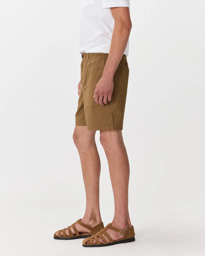 Organic Stretch Cotton Pull On Chino Shorts - 7" - XS / Sand Dune