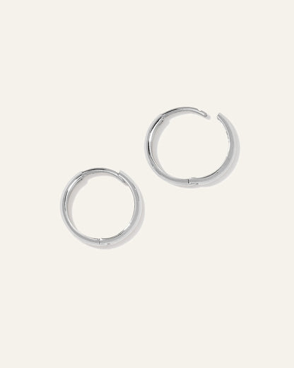14K Gold Bold Hoops - One Size / Yellow Gold