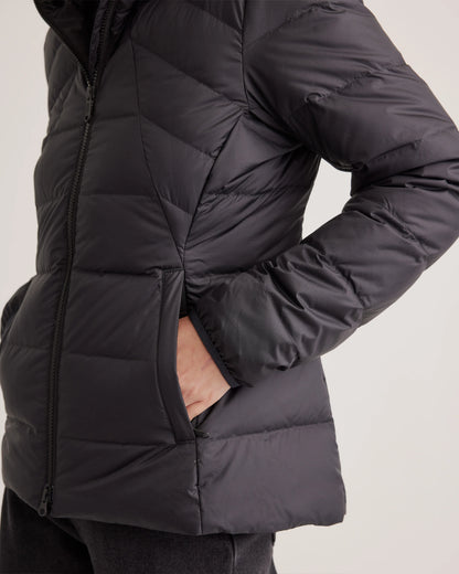 Lightweight Down Packable Puffer Hooded Jacket - XS / Navy
