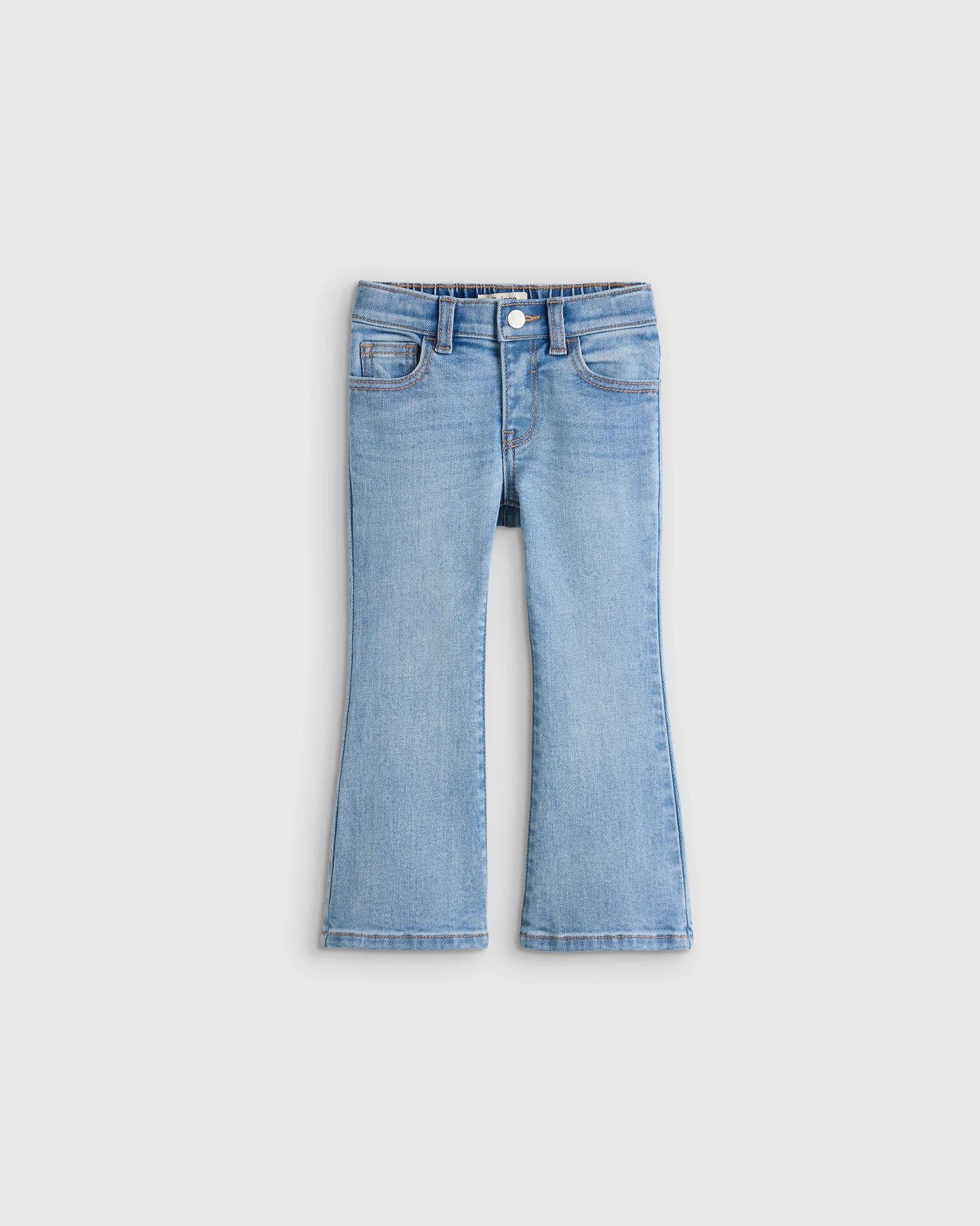 Girls Stretch Flare Jeans - 2T / Medium Wash