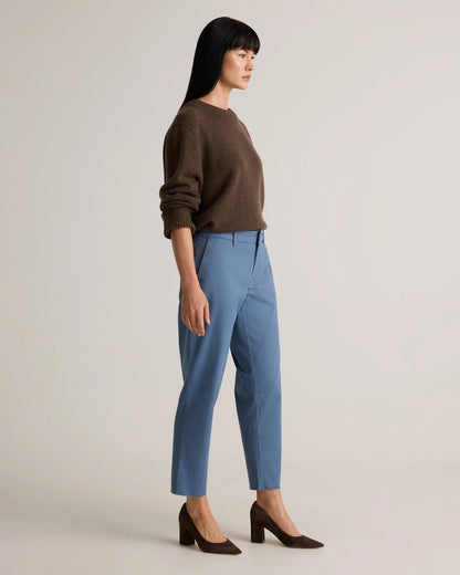Organic Stretch Cotton Chino Pants - 0 / Black