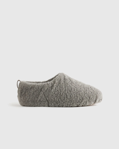Men's Genuine Shearling Lounge Slipper - 7 / Black