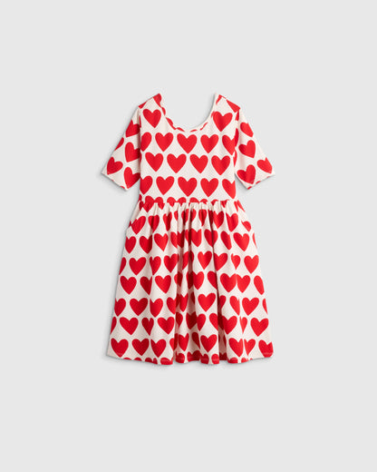 Organic Cotton Skater Dress - 2T / Sweet Cherries