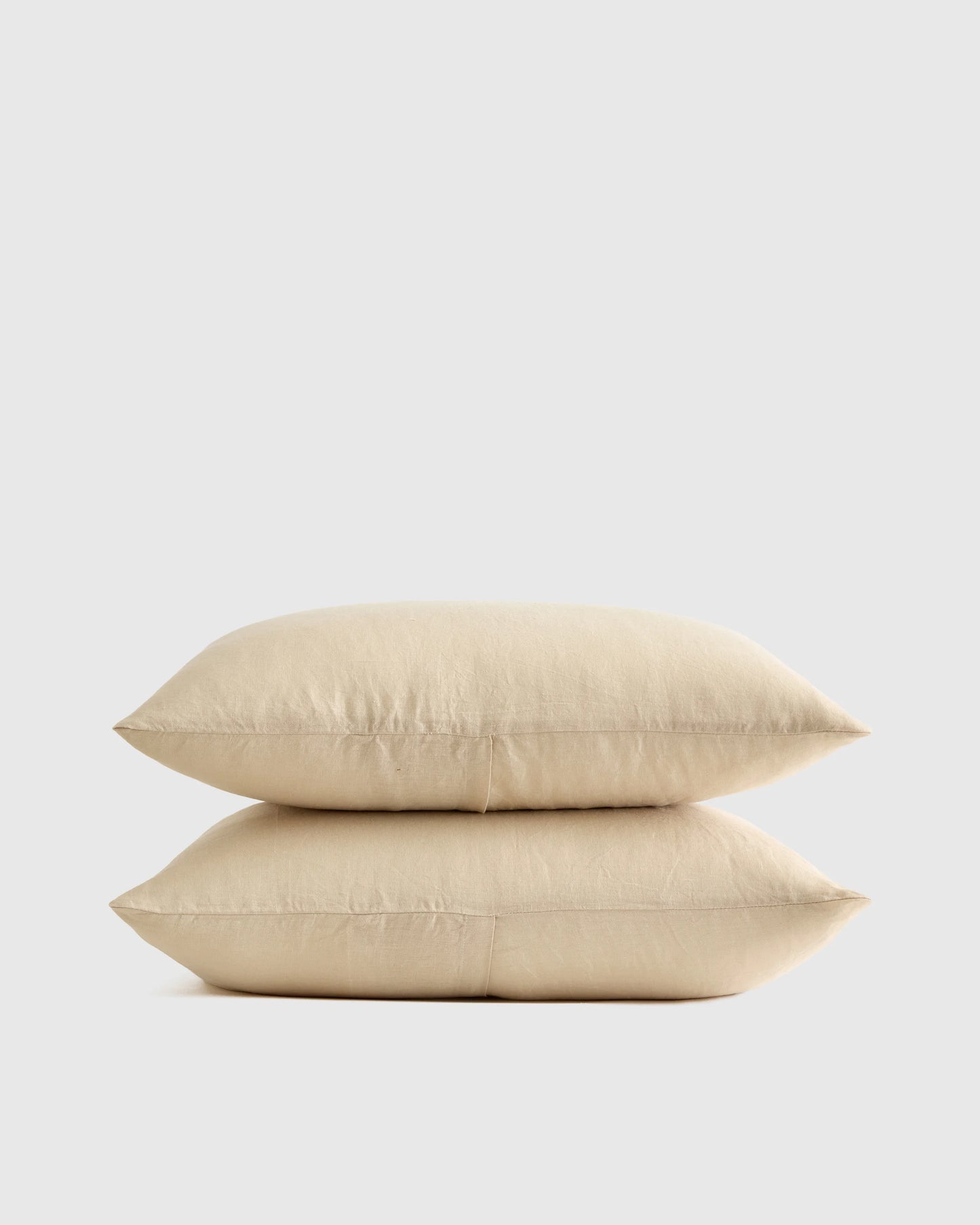 European Linen Sham Set - Standard / White