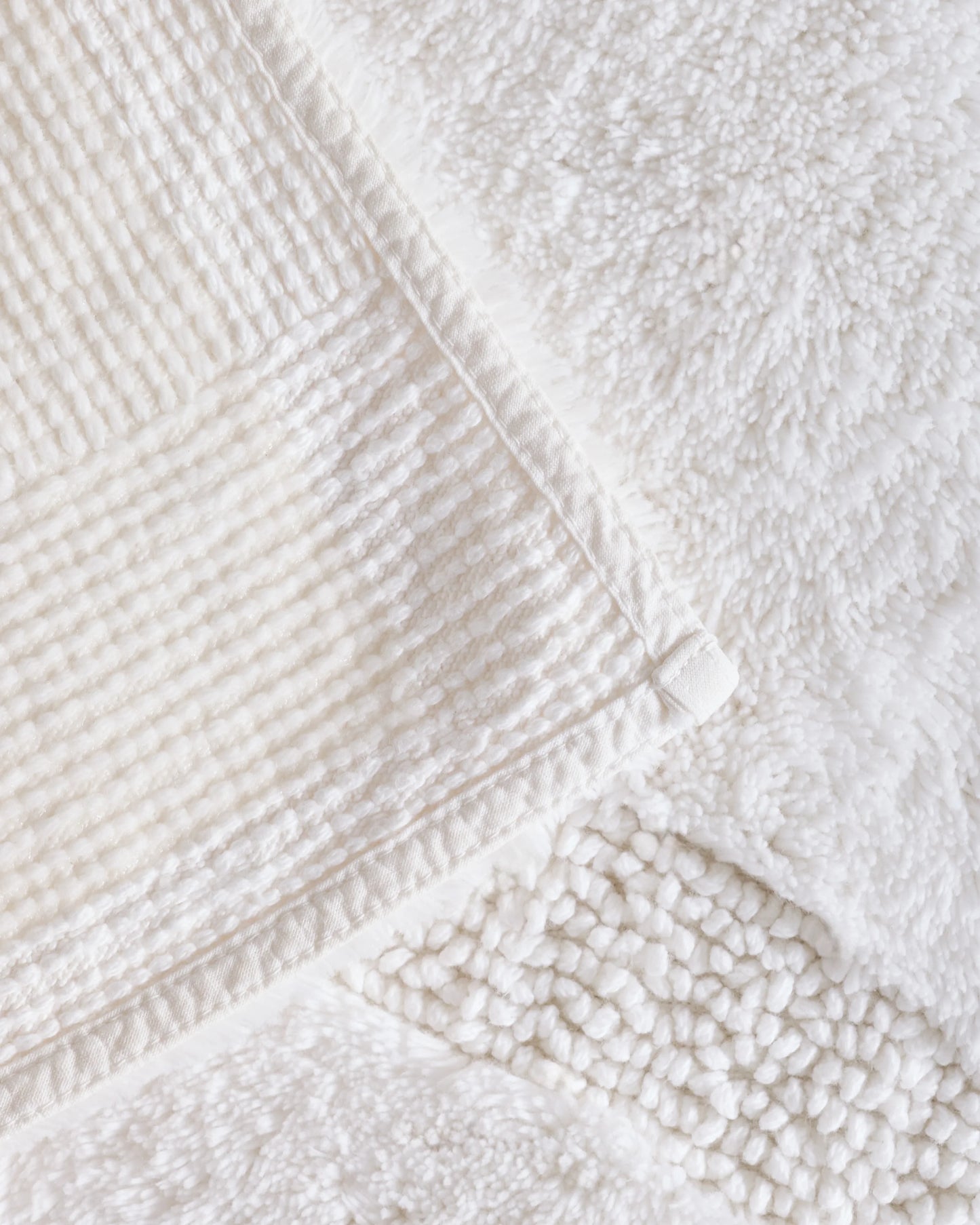 Turkish Cotton Non-Slip Bath Rug - 21"x34" / White