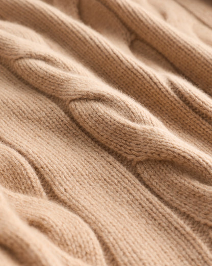 Luxe Baby Cashmere Cable Cardigan - XS / Pearled Ivory