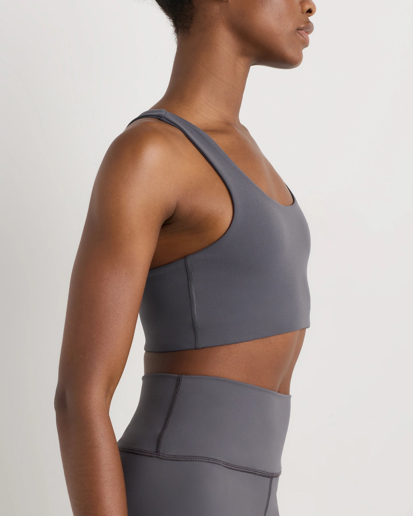Ultra-Form Scoop Neck Longline Bra - XS / Black Camo